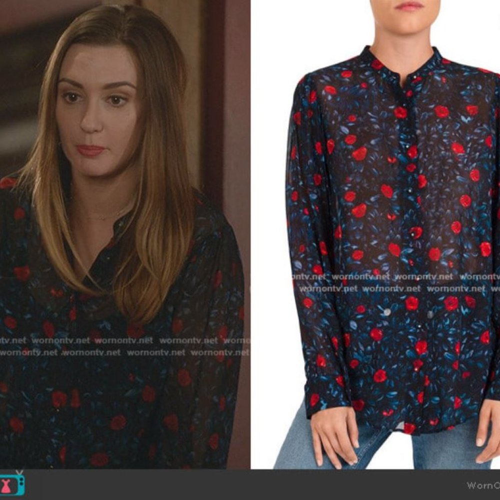 THE KOOPLES Poison Rose Floral Shirt